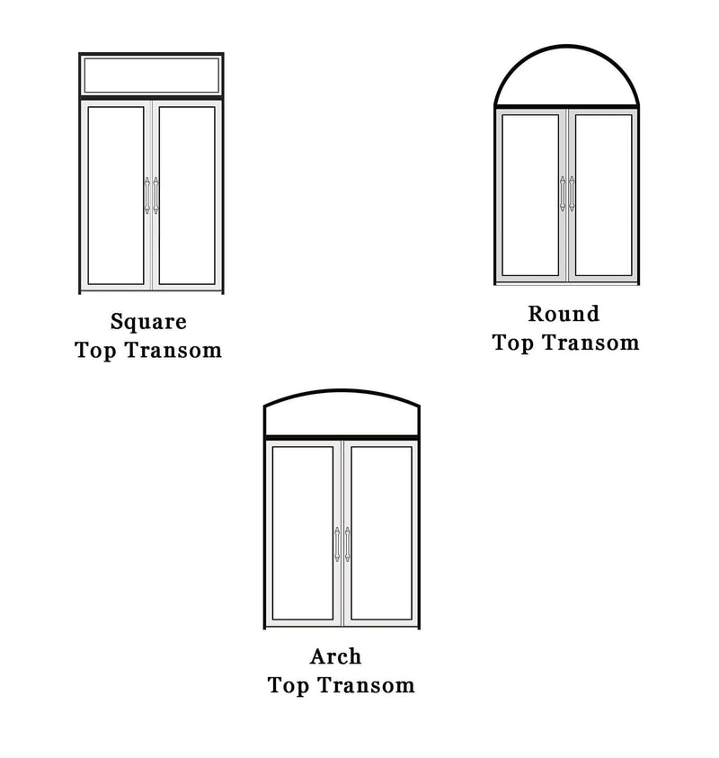 IWD Wrought Iron Entry Doors Transom Design