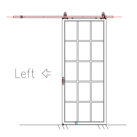 IWD Custom Handcrafted French Barn Double Door with 15-Lite Glass Pane and Kickplate CID-BN008 - IronWroughtDoors