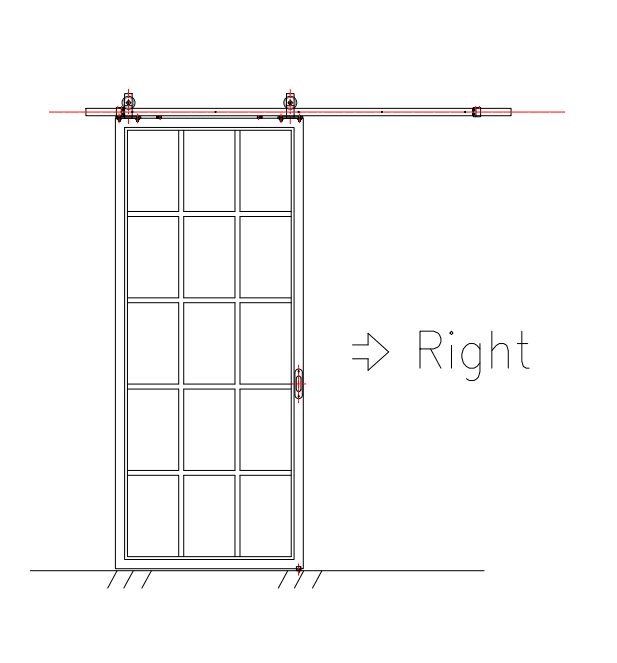 IWD Custom Handcrafted Iron Barn Double Door 6-Lite Glass Pane Kickplate CID-BN004 - IronWroughtDoors