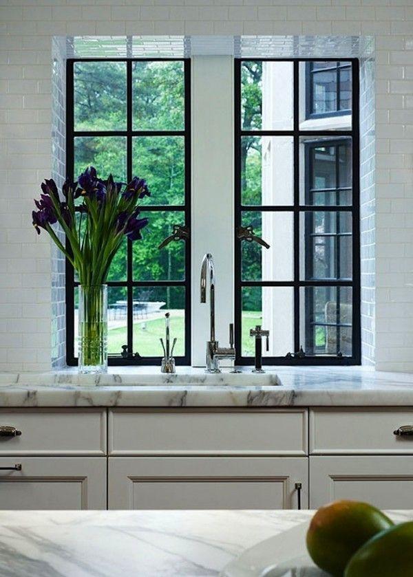 IWD Exterior Contemporary Steel Glass Casement Window CW001 Matte Black 8-lite Design - IronWroughtDoors