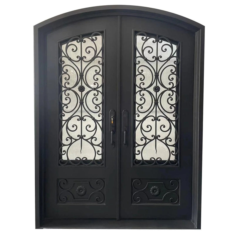 Custom link for Arnie Frank IWD Forged Iron Front Entry Double Door CID-045 - IronWroughtDoors