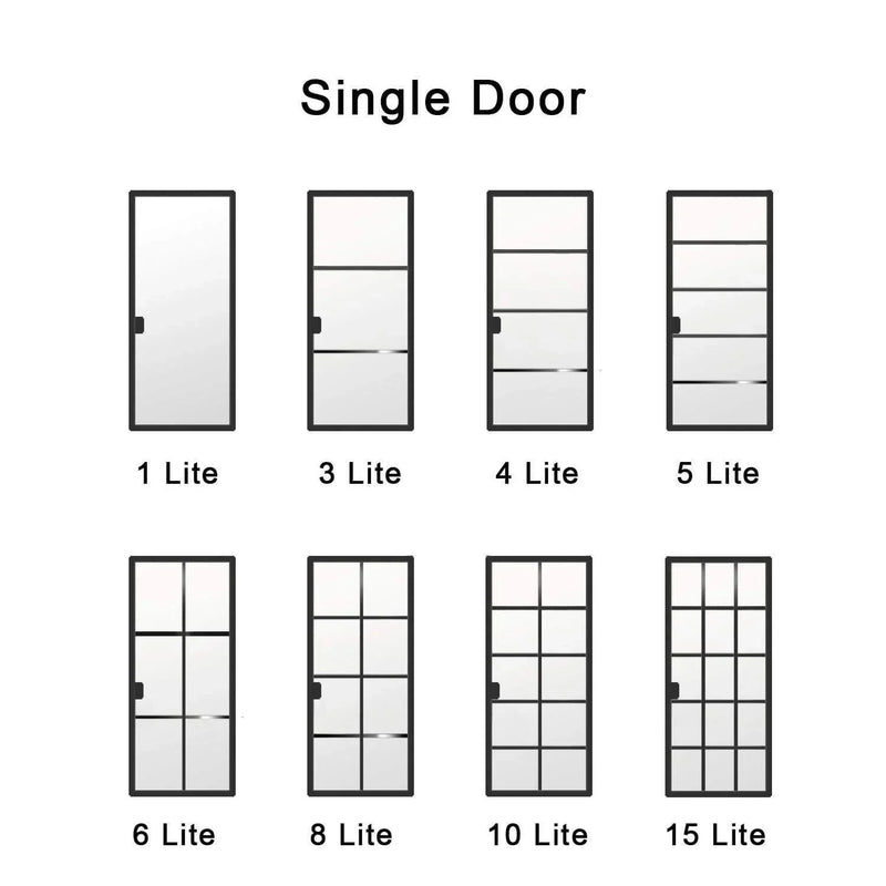 IWD Wrought Iron French Entry Doors Lite Style