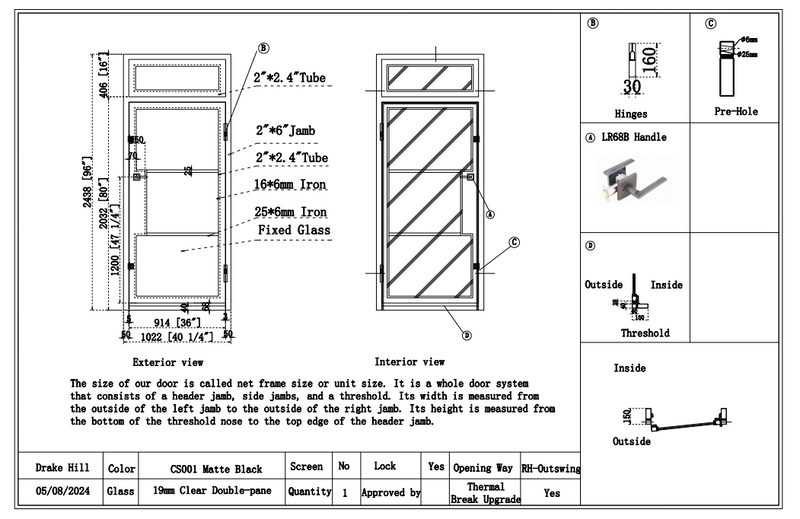 Custom link for Drake Hill IWD Wine Rack Steel Frame Glass Single Door CID-W006 8/5/2024