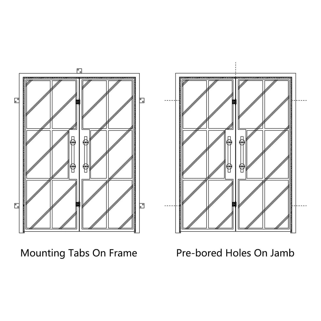 iron-door-installation-ways-mounting-tabs-pre-bored-holes-on-jamb