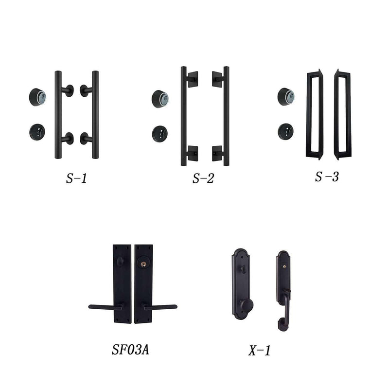 Custom link for Telha Khattak IWD Thermal Break Double Wrought Iron French Patio Door CIFD-D0201 With Awning Windows 50% Deposit - IronWroughtDoors