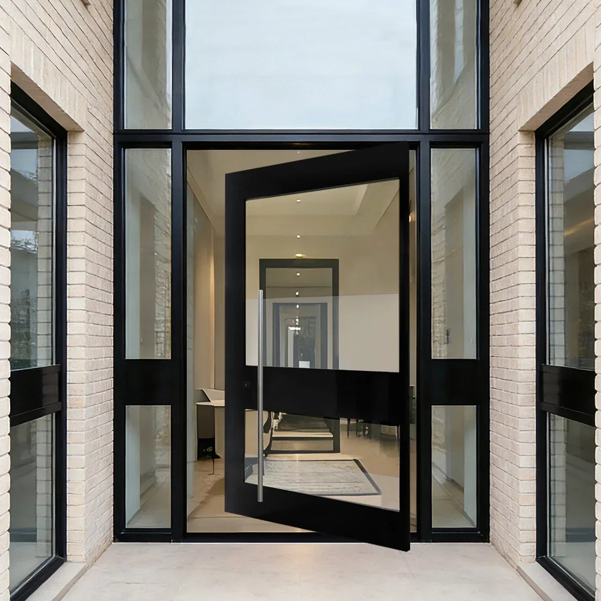 IWD-modern-door-with-sidelights-clean-lines-minimalist-design-CID-PV033-ironwroughtdoors