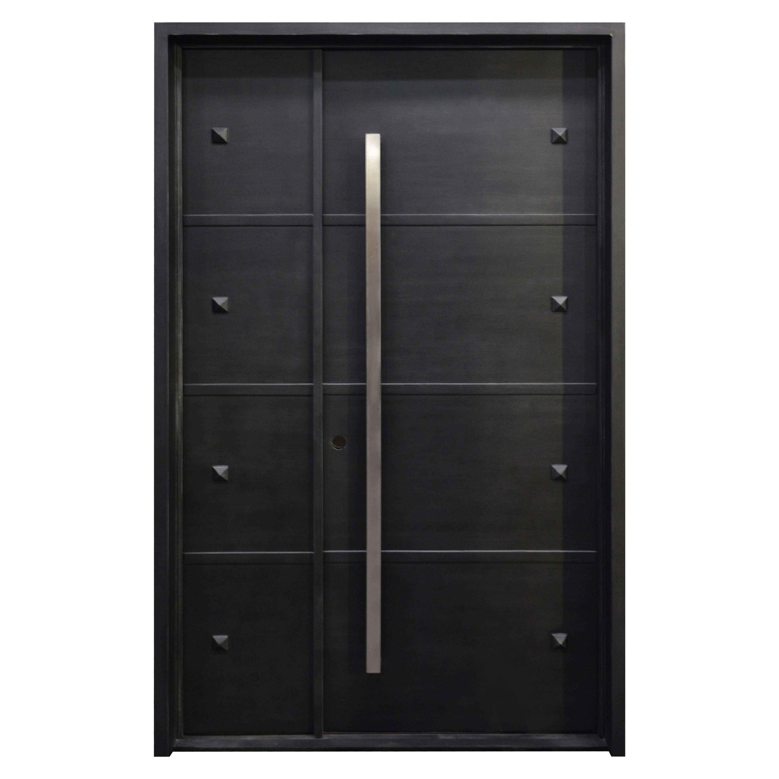 IWD single-pivot-door-steel-secure-front-rivet-cid-pv025-trendy-square-top-no-glass-8-grid