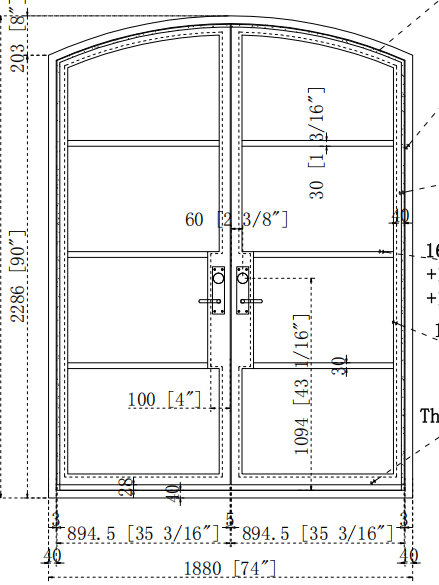 Custom link for Terry Allen IWD Double Exterior Wrought Iron French Door CIFD-D0103 2/10/2025