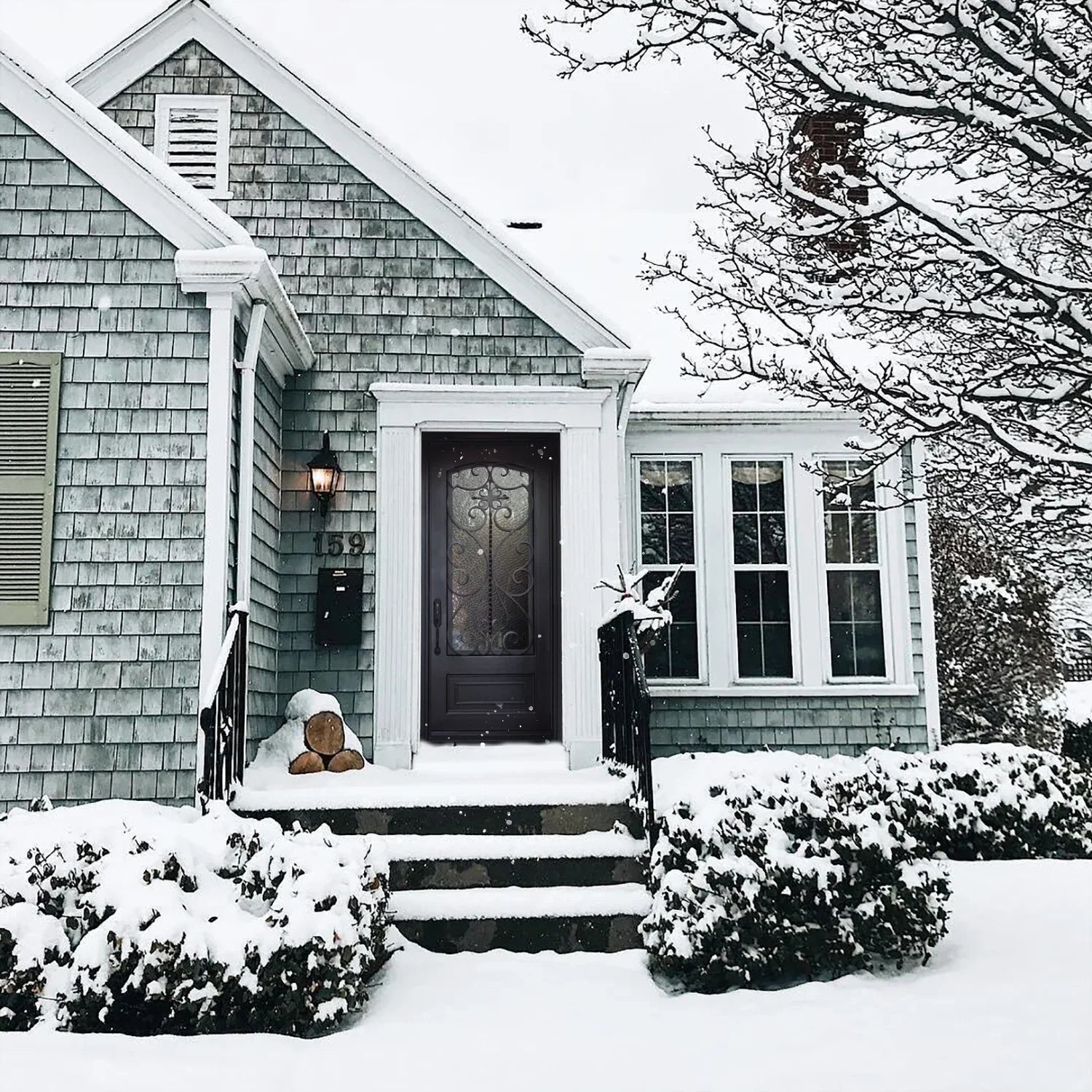 Good Quality Thermal Break Iron Entry Doors For Sale