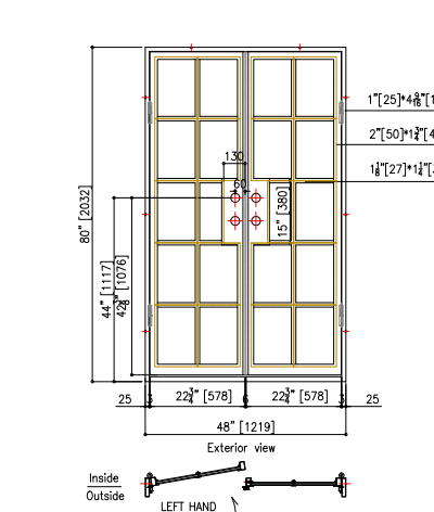 Custom 50% Balance Link for Tim Bales IWD Neat Design Wrought Iron Exterior French Door 2/25/2025