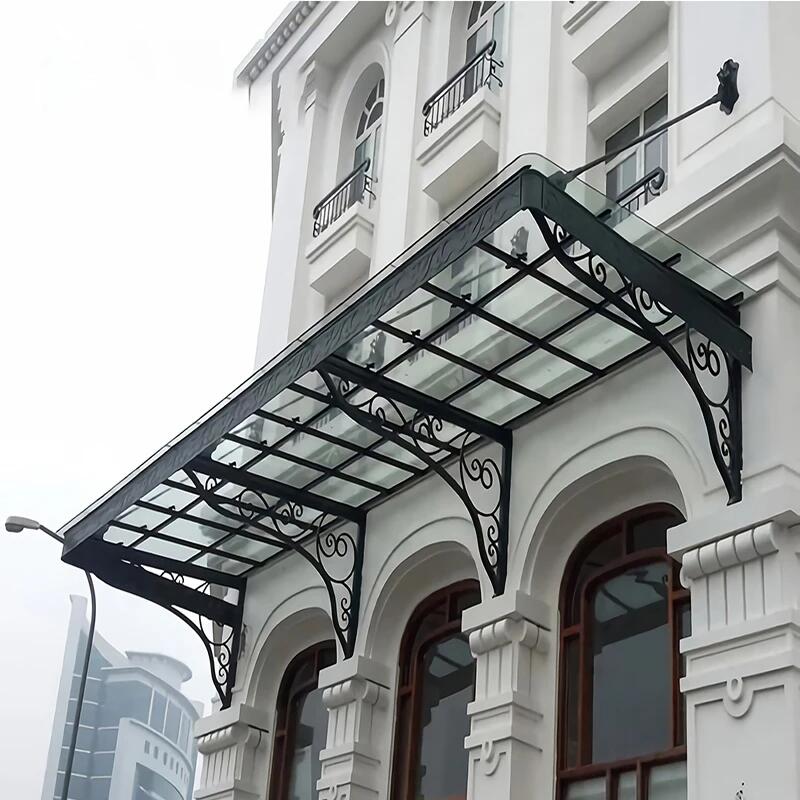 IWD Weather Resistant Outdoor Modern Iron Awning AW011