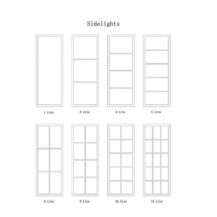 Steel fixed glass lite option
