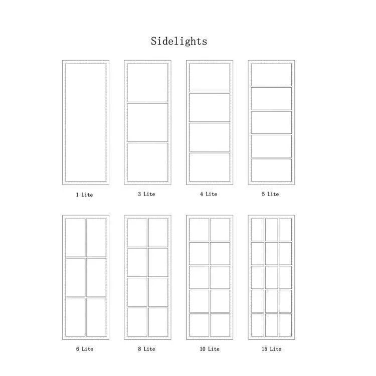 Steel fixed glass lite option