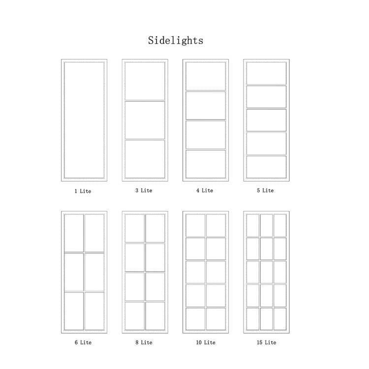 IWD Steel Stationary Sidelight Window 4-Lite Glass Pane CIFW-009