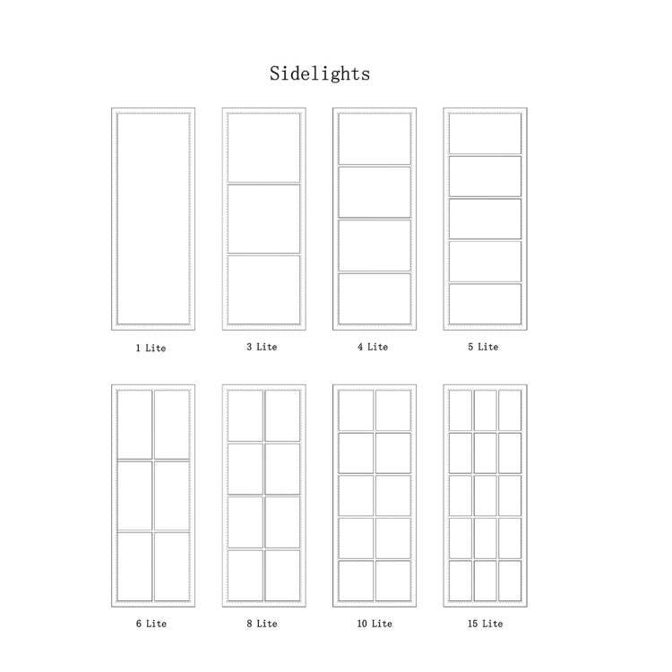 Steel fixed glass lite option