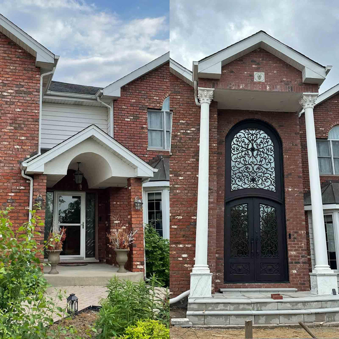 wrought-iron-entry-double-door-with-large-transom-and-scrollwork