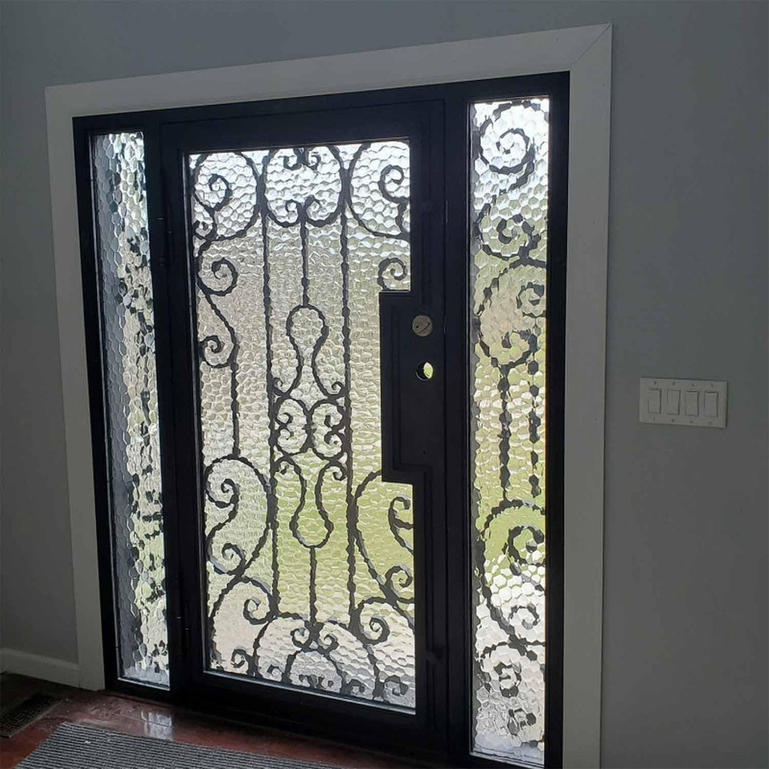 iwd-hot-sale-wrought-iron-single-door-with-two-sidelights-cheap-price