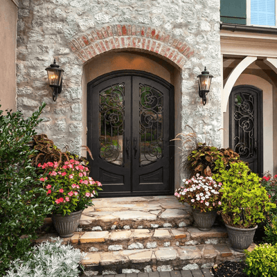 outstanding-iron-double-door-oil-rubble-bronze-ironwroughtdoors