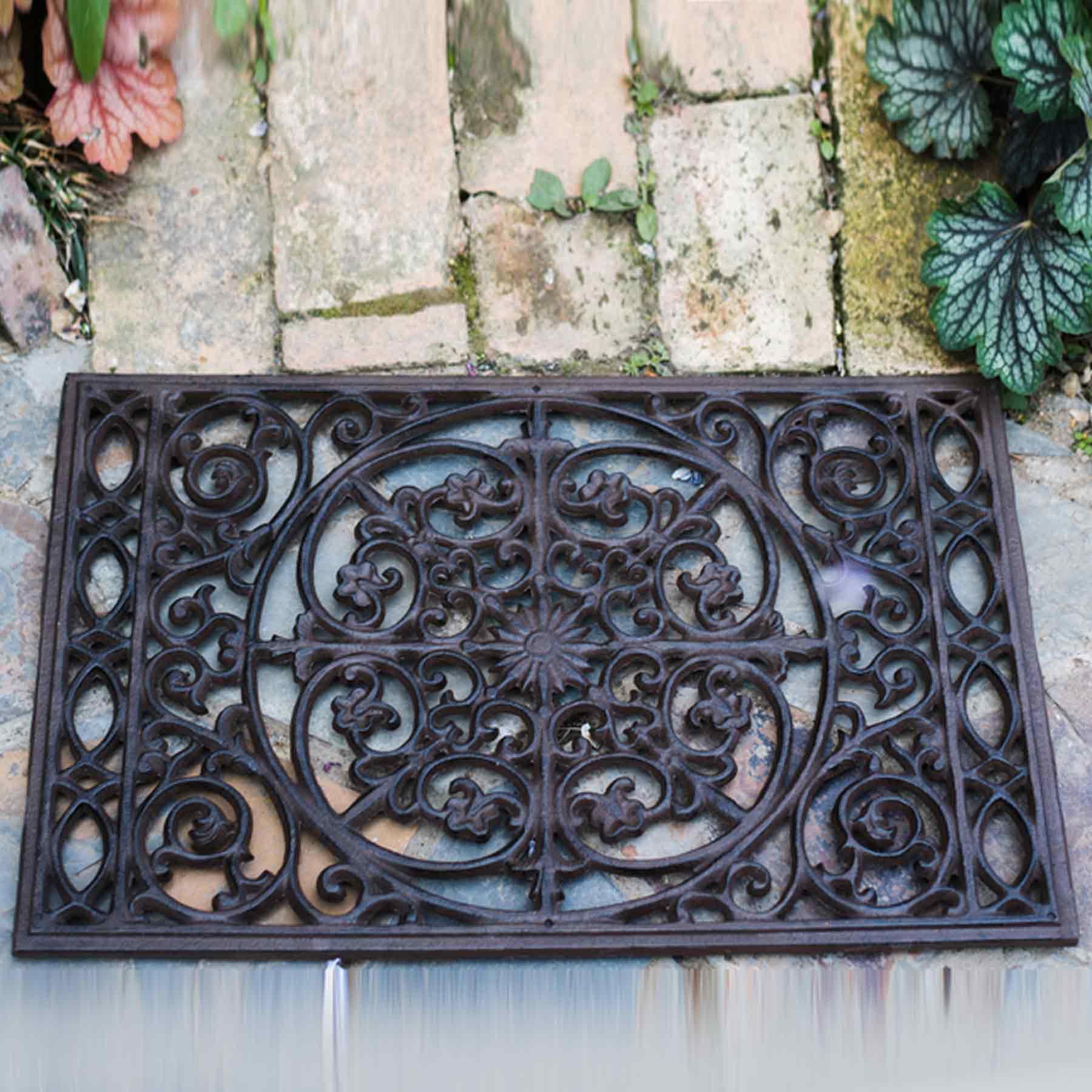 IWD Outside Entry Heavy Duty Iron Doormat DM09 Rectangle Classic Style