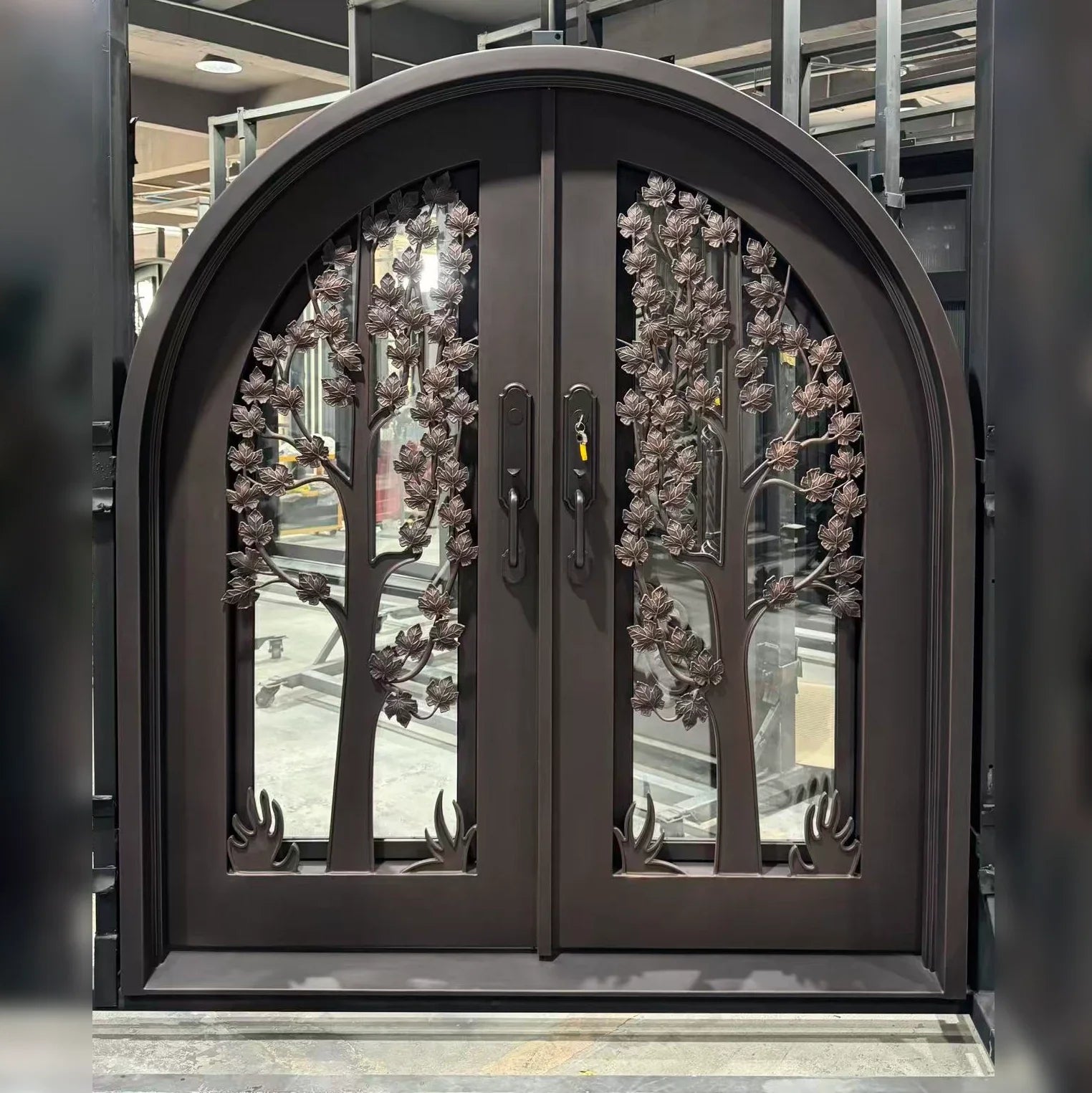 iwd-exterior-iron-double-door-tree-pattern-cid-053-01-back-view-ironwroughtdoors