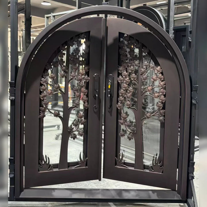 iwd-iron-entry-double-door-tree-pattern-cid-053-01-round-top-ironwroughtdoors