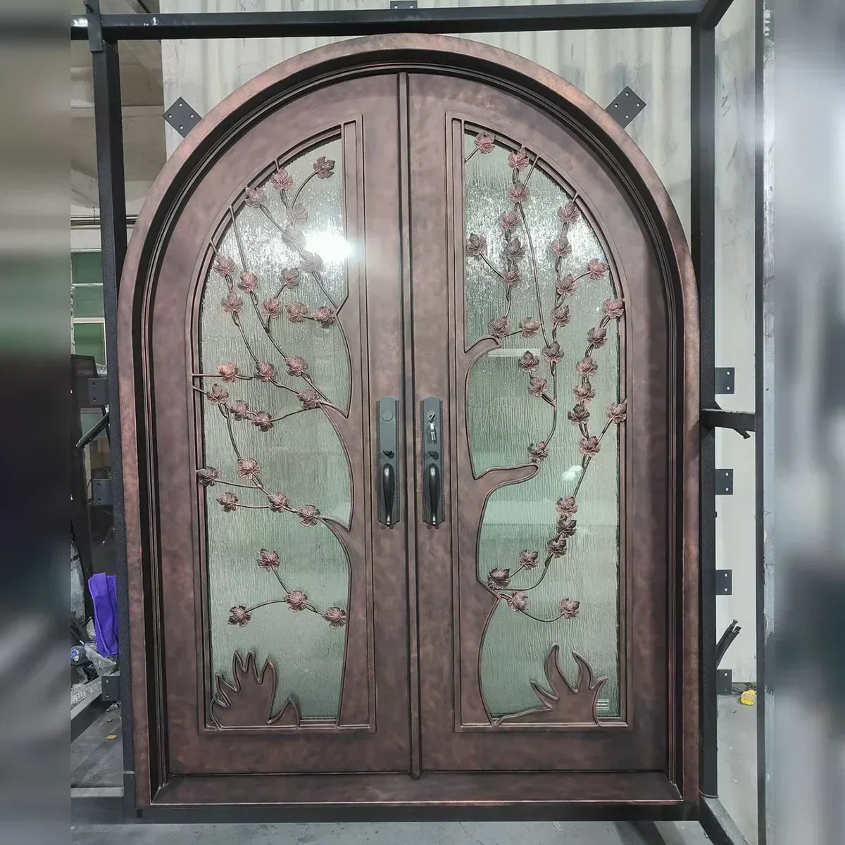 iwd-iron-double-door-tree-pattern-round-top-cid-053-ironwroughtdoors