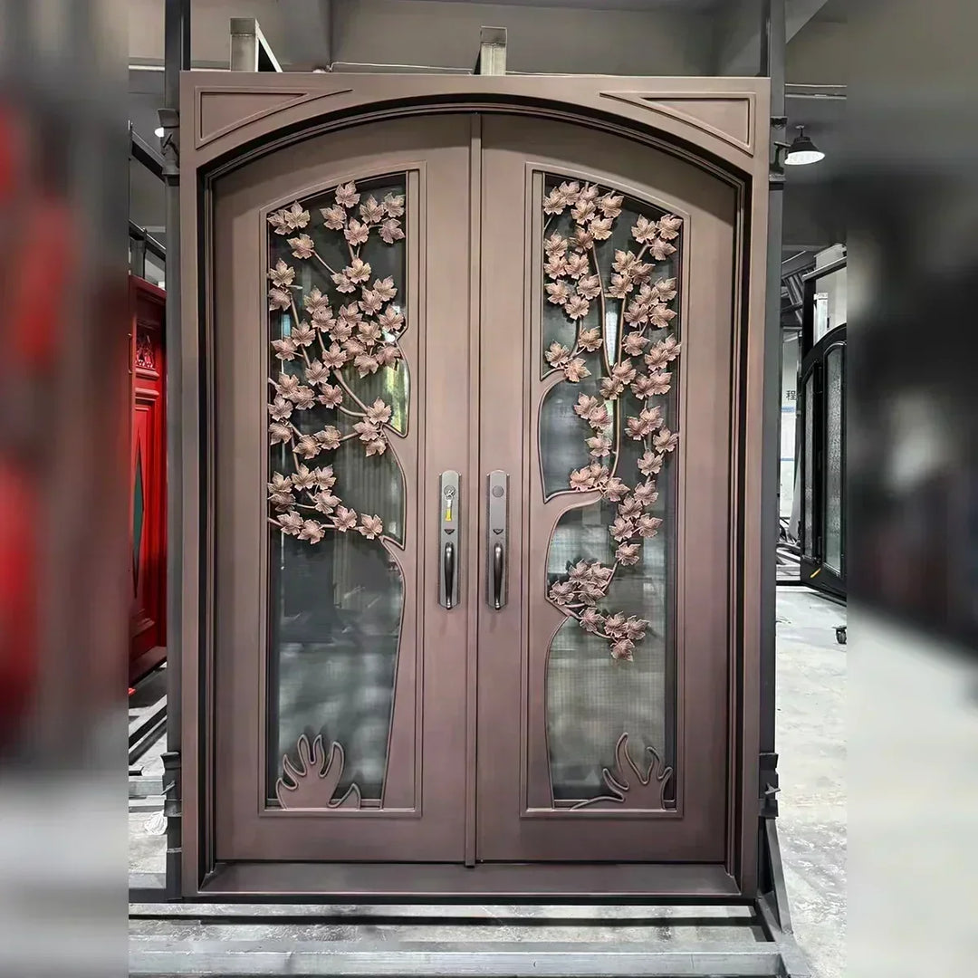 iwd-iron-double-door-tree-pattern-square-top-arched-inside-cid-053-ironwroughtdoors