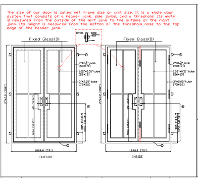 Custom link for Cathy IWD Thermal Break Double Front Iron French Door CIFD-D0101 - IronWroughtDoors