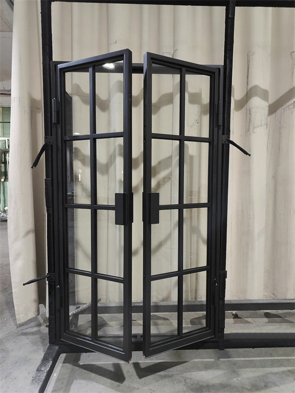 Only $2599! Free Shipping! 48x80 IWD In-Stock Modern Interior Steel Glass Door! Matte Black In-Swing