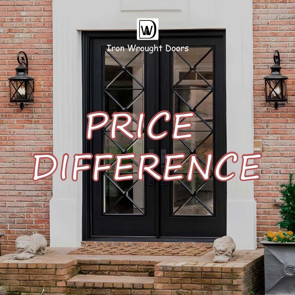 Iron Wrought Doors Price Difference