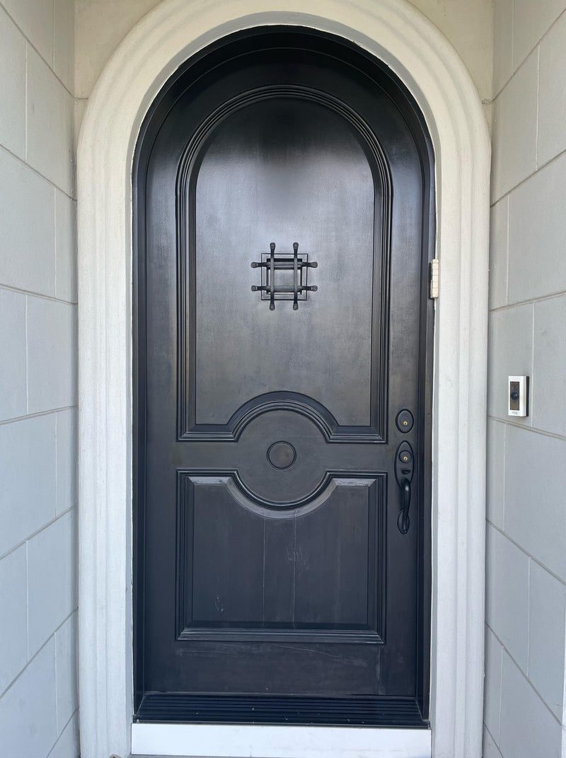 Custom link for Isaac Nasar IWD Single Exterior Iron Wrought Door With Speakeasy Window - IronWroughtDoors