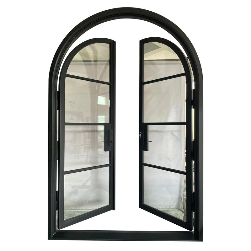 Custom link for Julia IWD Double Front Wrought Iron French Door CIFD-D0102