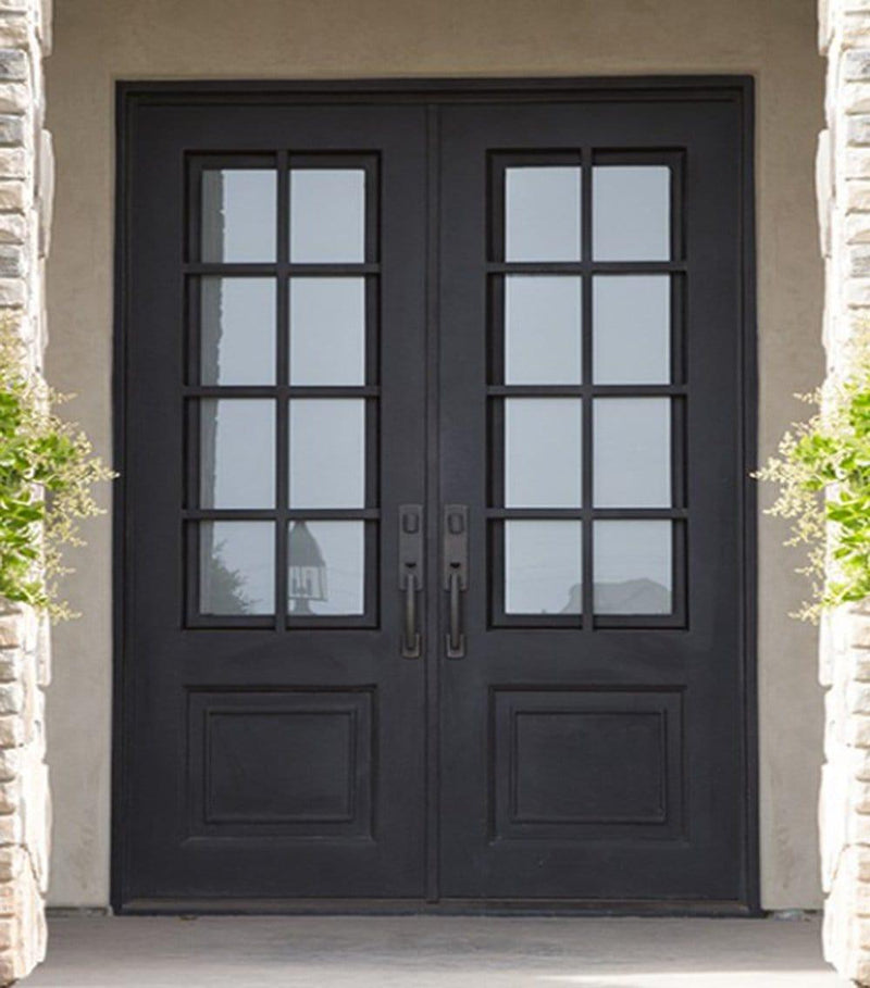 IWD Double Front Iron Entry Door CID-017-A Classic