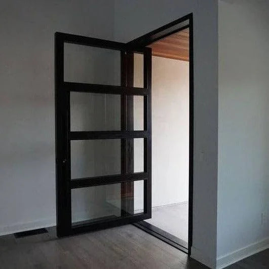 IWD-Classic-Design-Iron-Pivot-Door-CID-PV009-4-Lite-Panel-Matte-Black-1