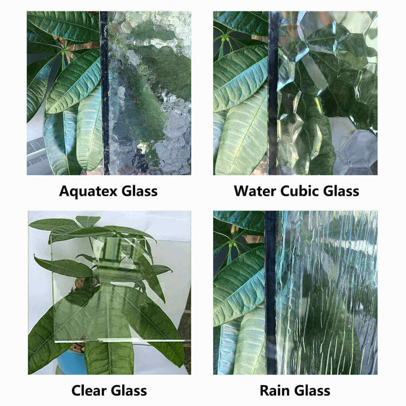 IWD-Iron-Doors-Popular-Glass-Options iron-door-glass-finishes-clear-aquatex-water-cubic-and-rain-glass