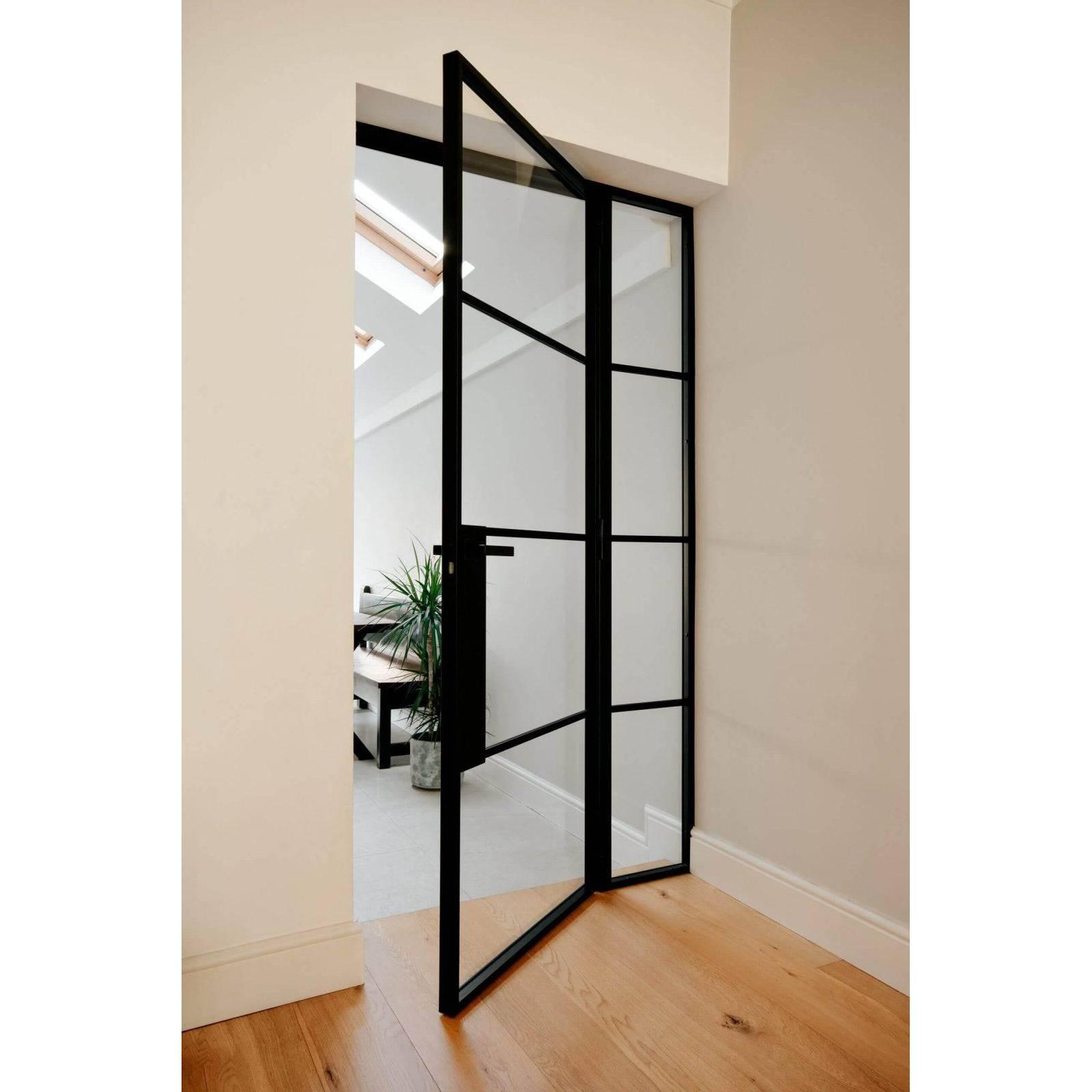 IWD Minimalist Steel French Door Interior 4-Lite Panel 36x80