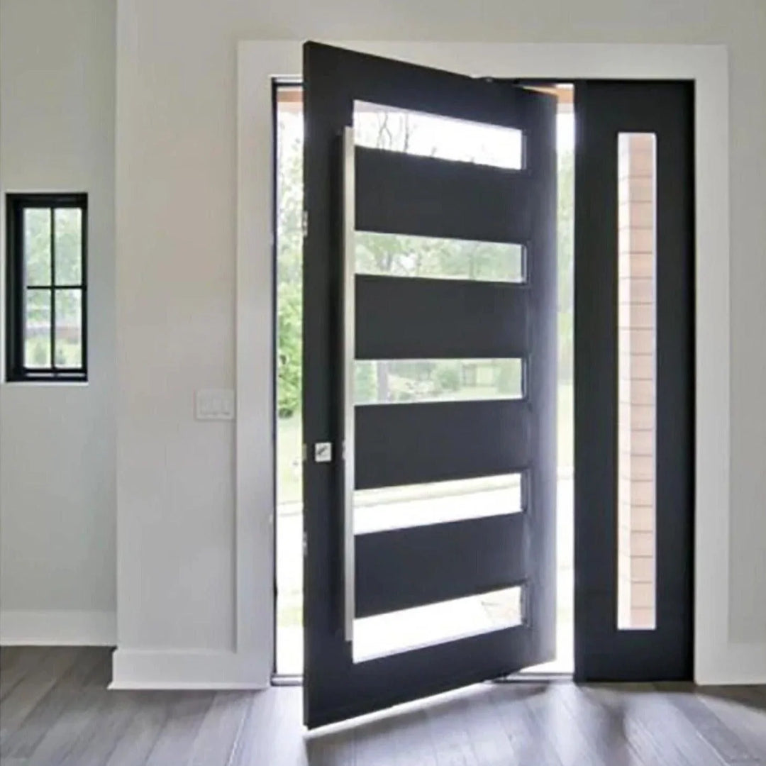 IWD-Modern-House-Deco-Pivot-Entry-Door-CID-PV011-5-Lite-Design-Single-Sidelight