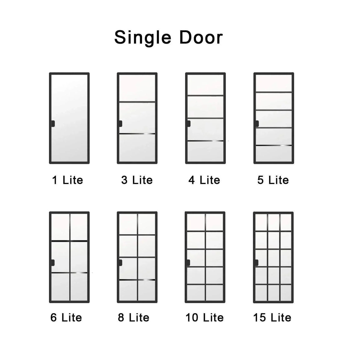 IWD Wrought Iron French Entry Doors Lite Style