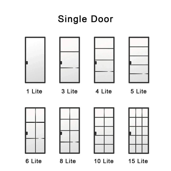 IWD Wrought Iron French Entry Doors Lite Style
