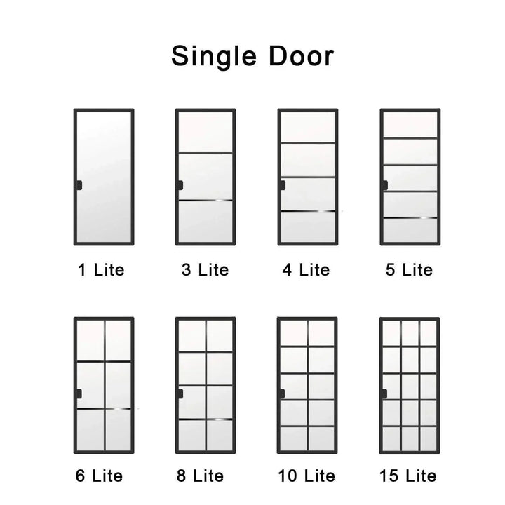 IWD Wrought Iron French Entry Doors Lite Style
