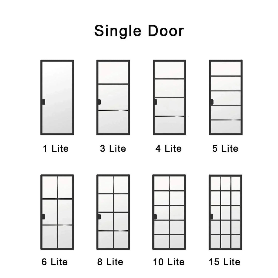 IWD Wrought Iron French Entry Doors Lite Style