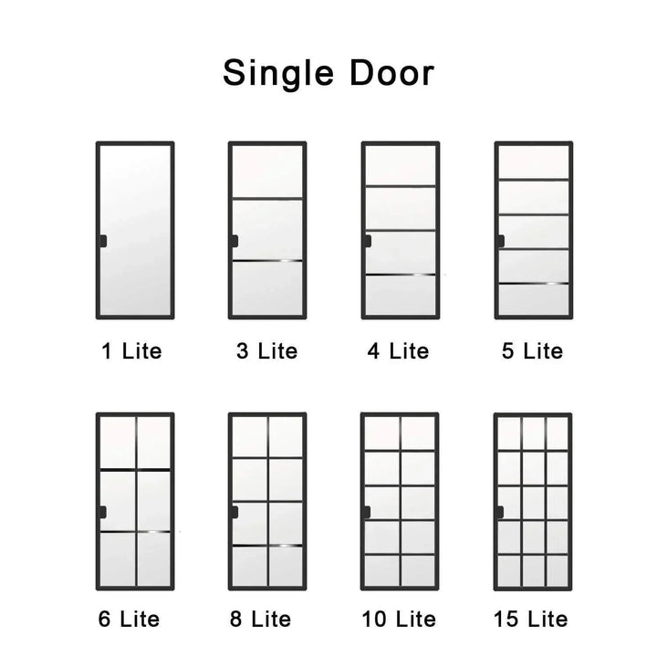 IWD Wrought Iron French Entry Doors Lite Style