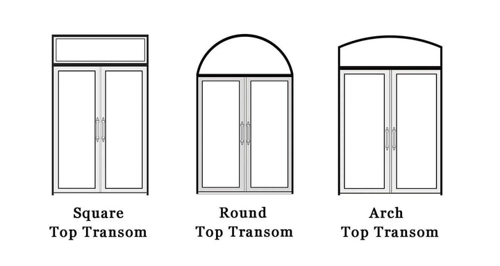 IWD Thermal Break Beautiful Iron Double Entry Door CID-049 Rustic Style Arched Top clear Glass - IronWroughtDoors