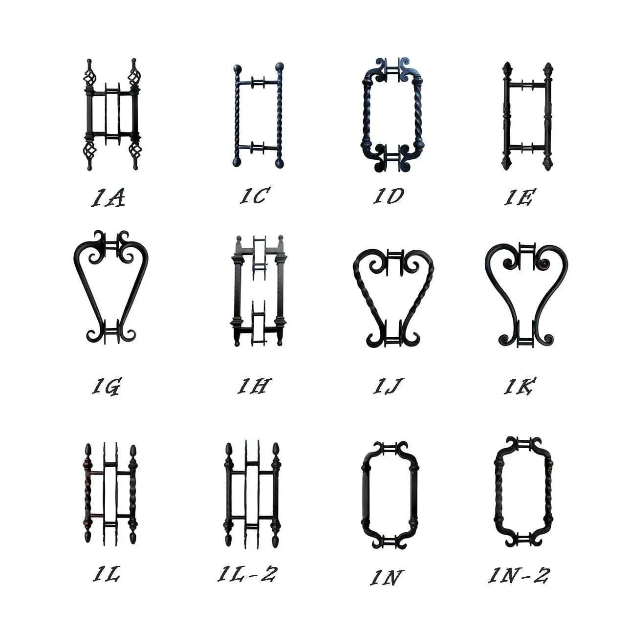 Custom Double Exterior Iron Wrought Door 3/4 Lite with Kickplate