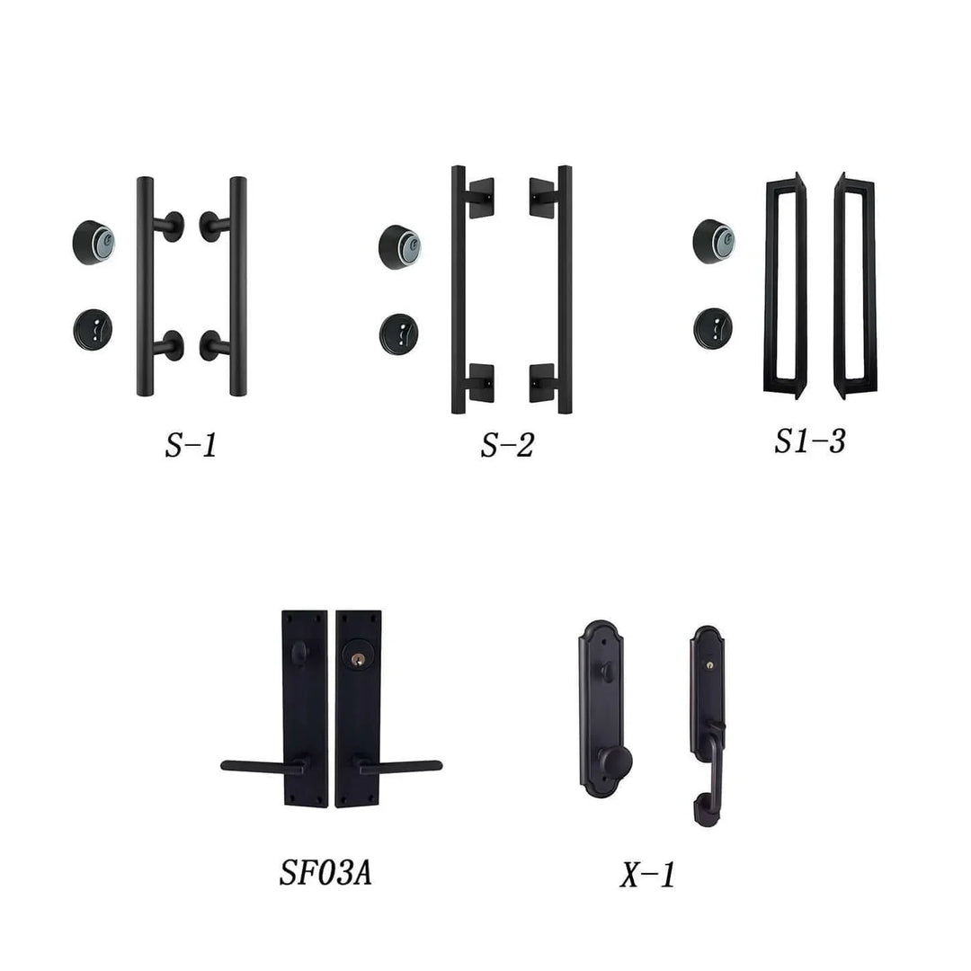 IWD Wrought Iron Entry Doors Simplistic Handle and Lockset