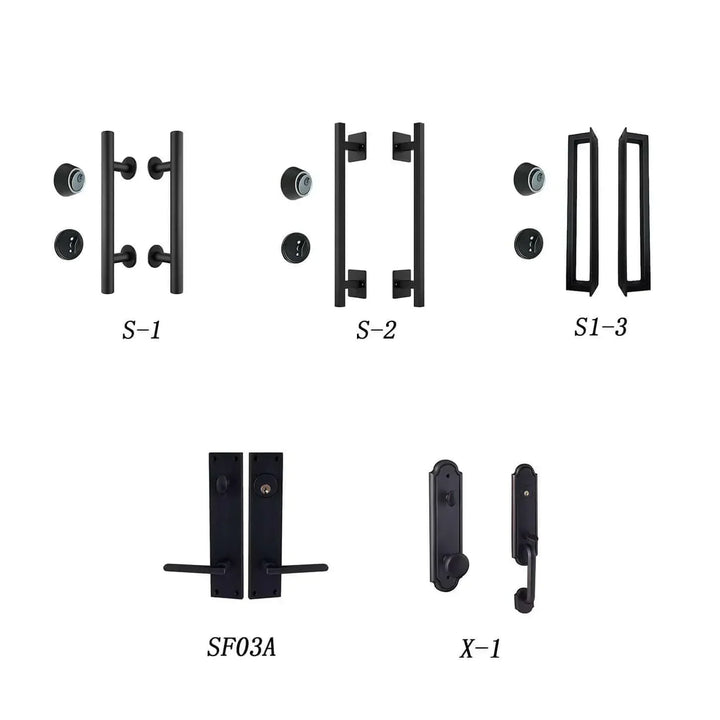 IWD Wrought Iron Entry Doors Handle Options