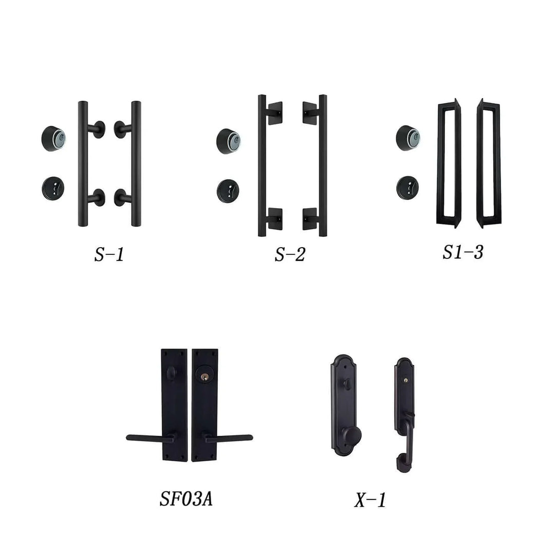 IWD Wrought Iron Entry Doors Handle Options