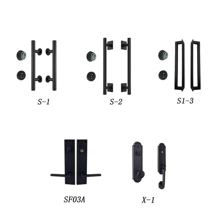 IWD Wrought Iron Entry Doors Handle Options