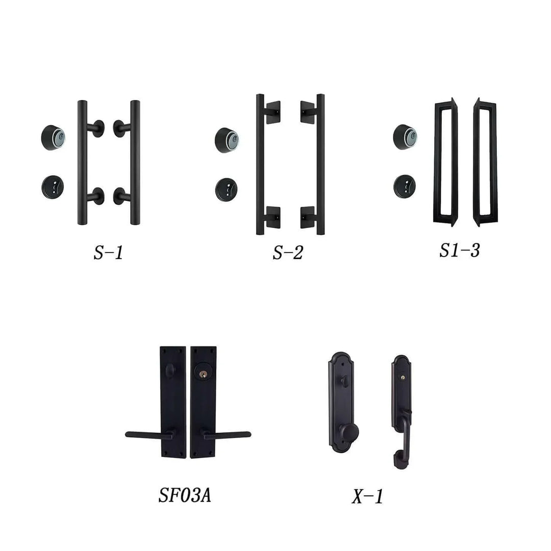IWD Wrought Iron Entry Doors Simplistic Handle and Lockset