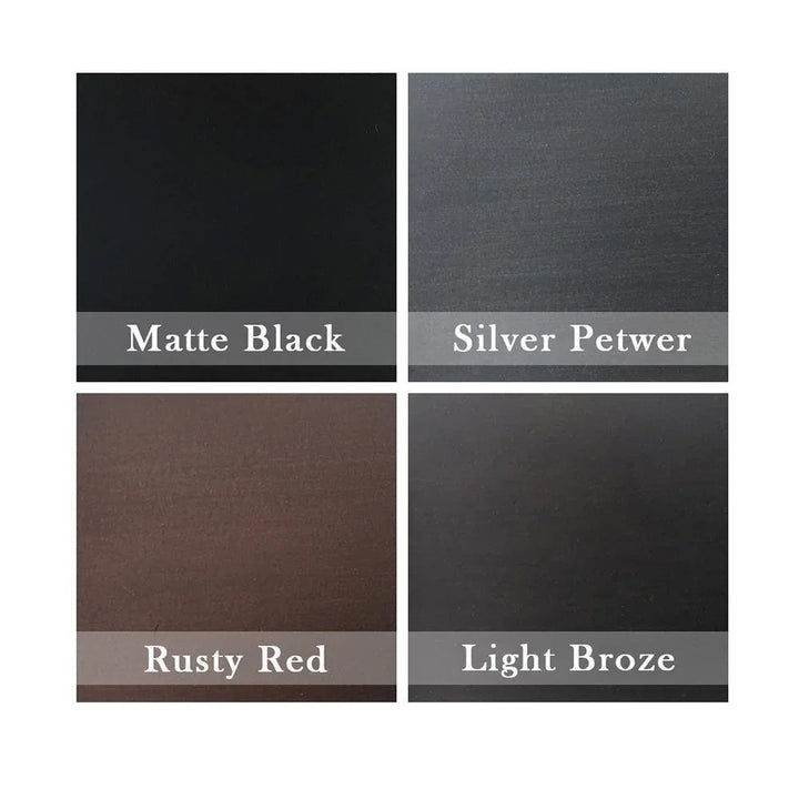 IWD Wrought Iron Entry Doors Iron Sample 4 Colors